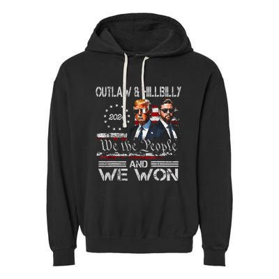 Trump Vance We Won Win Inauguration Day 2025 47th President Garment-Dyed Fleece Hoodie