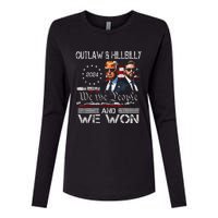 Trump Vance We Won Win Inauguration Day 2025 47th President Womens Cotton Relaxed Long Sleeve T-Shirt