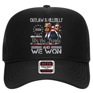 Trump Vance We Won Win Inauguration Day 2025 47th President High Crown Mesh Back Trucker Hat