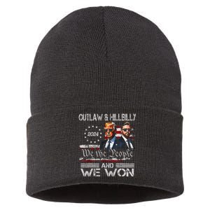 Trump Vance We Won Win Inauguration Day 2025 47th President Sustainable Knit Beanie