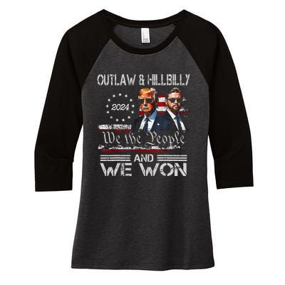 Trump Vance We Won Win Inauguration Day 2025 47th President Women's Tri-Blend 3/4-Sleeve Raglan Shirt