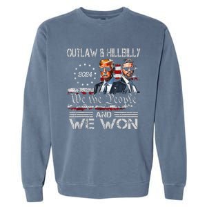 Trump Vance We Won Win Inauguration Day 2025 47th President Garment-Dyed Sweatshirt