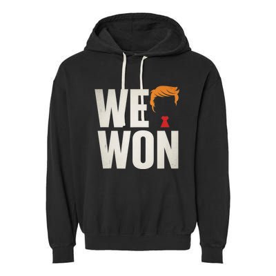 Trump Vance We Won Win Inauguration Day 2025 47th President Garment-Dyed Fleece Hoodie