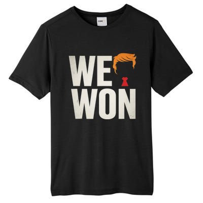 Trump Vance We Won Win Inauguration Day 2025 47th President Tall Fusion ChromaSoft Performance T-Shirt