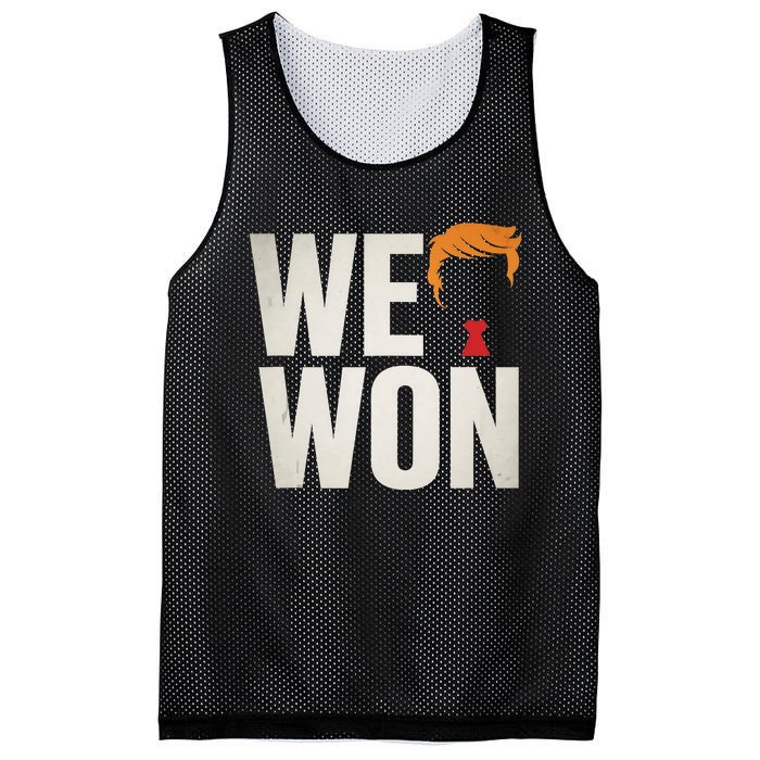 Trump Vance We Won Win Inauguration Day 2025 47th President Mesh Reversible Basketball Jersey Tank