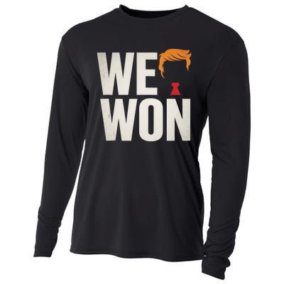 Trump Vance We Won Win Inauguration Day 2025 47th President Cooling Performance Long Sleeve Crew