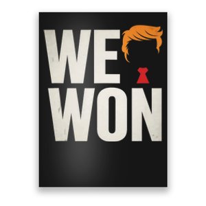 Trump Vance We Won Win Inauguration Day 2025 47th President Poster