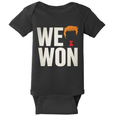 Trump Vance We Won Win Inauguration Day 2025 47th President Baby Bodysuit