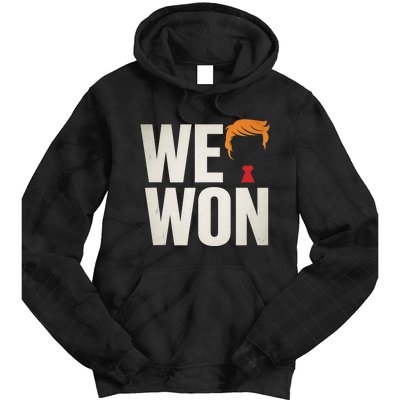 Trump Vance We Won Win Inauguration Day 2025 47th President Tie Dye Hoodie