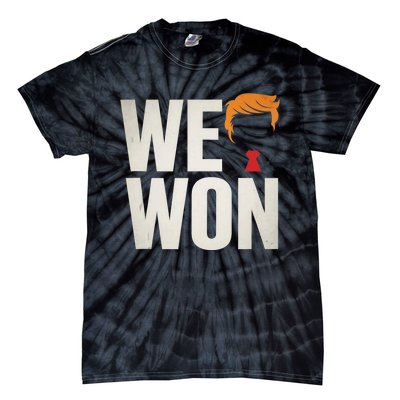 Trump Vance We Won Win Inauguration Day 2025 47th President Tie-Dye T-Shirt