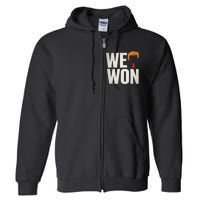 Trump Vance We Won Win Inauguration Day 2025 47th President Full Zip Hoodie