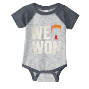 Trump Vance We Won Win Inauguration Day 2025 47th President Infant Baby Jersey Bodysuit