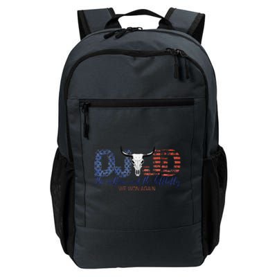 Trump Vance We Won Win Inauguration Day 2025 47th President Daily Commute Backpack