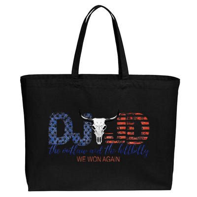 Trump Vance We Won Win Inauguration Day 2025 47th President Cotton Canvas Jumbo Tote