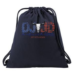 Trump Vance We Won Win Inauguration Day 2025 47th President Drawstring Bag