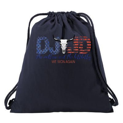 Trump Vance We Won Win Inauguration Day 2025 47th President Drawstring Bag