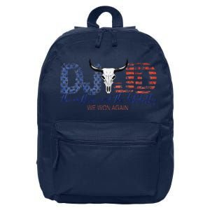 Trump Vance We Won Win Inauguration Day 2025 47th President 16 in Basic Backpack