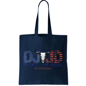 Trump Vance We Won Win Inauguration Day 2025 47th President Tote Bag