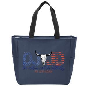 Trump Vance We Won Win Inauguration Day 2025 47th President Zip Tote Bag