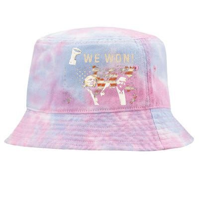 Trump Vance We Won Win Inauguration Day 2025 47th President Tie-Dyed Bucket Hat