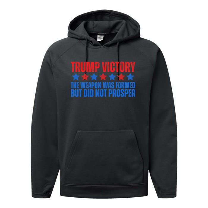 Trump Victory Weapon Formed But Did Not Prosper Christian Performance Fleece Hoodie