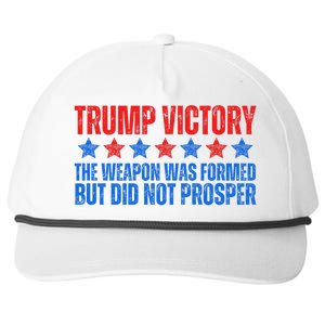 Trump Victory Weapon Formed But Did Not Prosper Christian Snapback Five-Panel Rope Hat