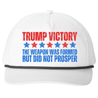 Trump Victory Weapon Formed But Did Not Prosper Christian Snapback Five-Panel Rope Hat