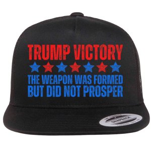 Trump Victory Weapon Formed But Did Not Prosper Christian Flat Bill Trucker Hat