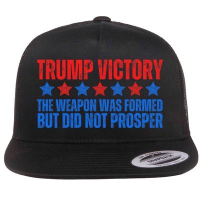 Trump Victory Weapon Formed But Did Not Prosper Christian Flat Bill Trucker Hat