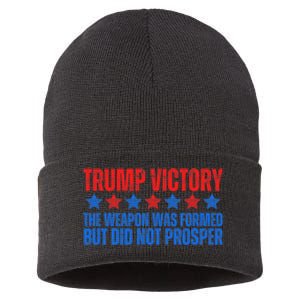 Trump Victory Weapon Formed But Did Not Prosper Christian Sustainable Knit Beanie