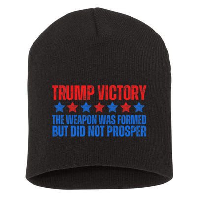 Trump Victory Weapon Formed But Did Not Prosper Christian Short Acrylic Beanie