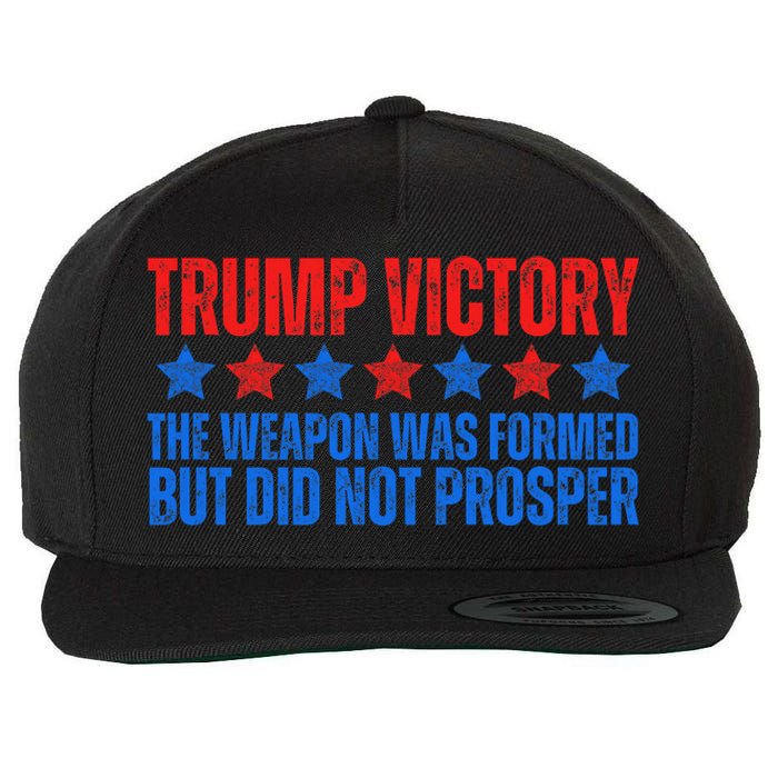 Trump Victory Weapon Formed But Did Not Prosper Christian Wool Snapback Cap