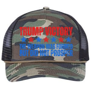 Trump Victory Weapon Formed But Did Not Prosper Christian Retro Rope Trucker Hat Cap