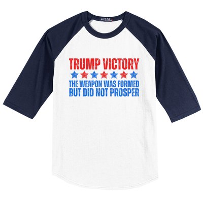 Trump Victory Weapon Formed But Did Not Prosper Christian Baseball Sleeve Shirt