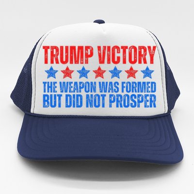 Trump Victory Weapon Formed But Did Not Prosper Christian Trucker Hat