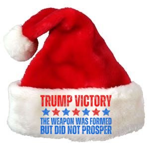 Trump Victory Weapon Formed But Did Not Prosper Christian Premium Christmas Santa Hat