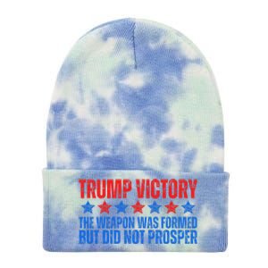 Trump Victory Weapon Formed But Did Not Prosper Christian Tie Dye 12in Knit Beanie