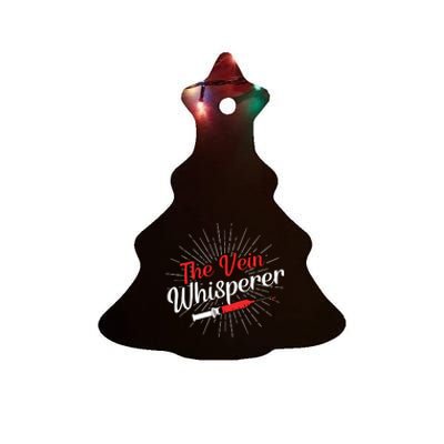 The Vein Whisperer Phlebotomy Technician Phlebotomist Ceramic Tree Ornament