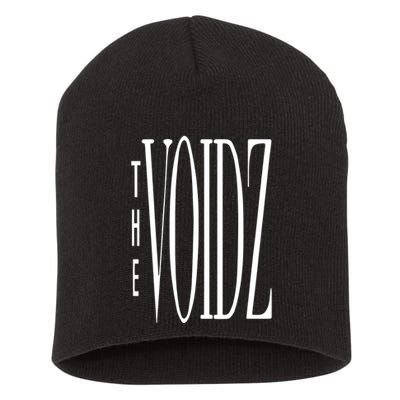 The Voidz White Stretch Short Acrylic Beanie