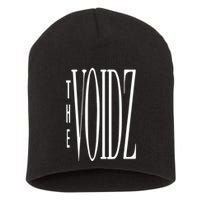 The Voidz White Stretch Short Acrylic Beanie