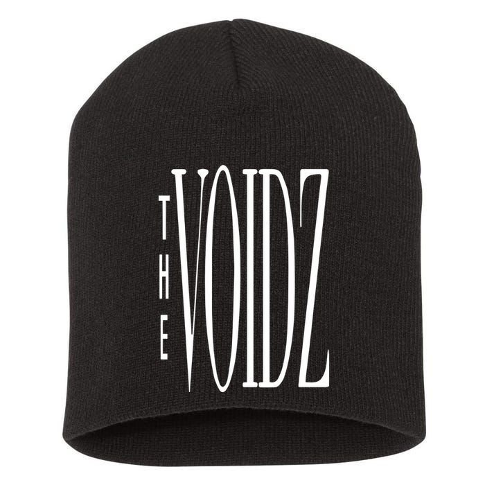 The Voidz White Stretch Short Acrylic Beanie
