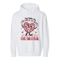 Teacher Valentine You Make The Whole Class Shimmer Garment-Dyed Fleece Hoodie