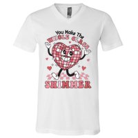 Teacher Valentine You Make The Whole Class Shimmer V-Neck T-Shirt