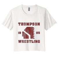 Thompson Wrestling 1985 Iconic Spirit Women's Crop Top Tee
