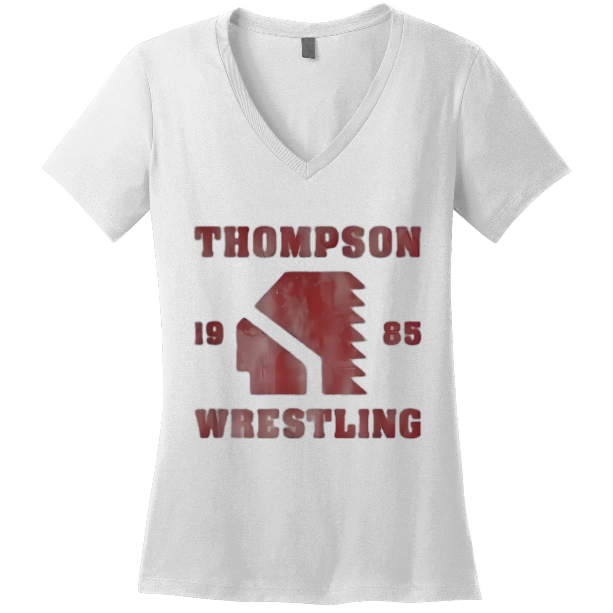 Thompson Wrestling 1985 Iconic Spirit Women's V-Neck T-Shirt