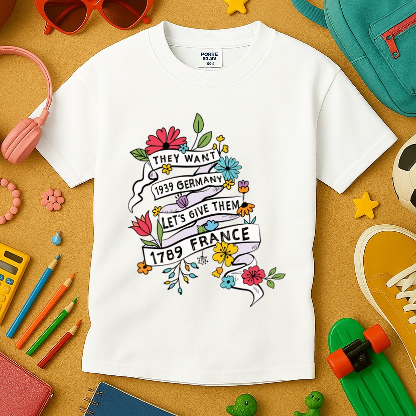 They Want 1939 Germany Lets Give Them 1789 France Kids T-Shirt