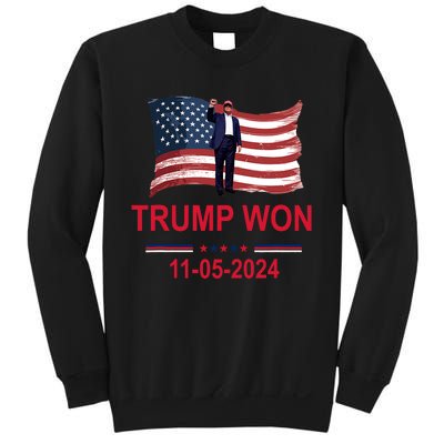 Trump Wins 2024 Election Trump Won 2024 Sweatshirt