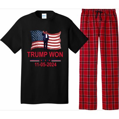 Trump Wins 2024 Election Trump Won 2024 Pajama Set