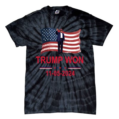 Trump Wins 2024 Election Trump Won 2024 Tie-Dye T-Shirt