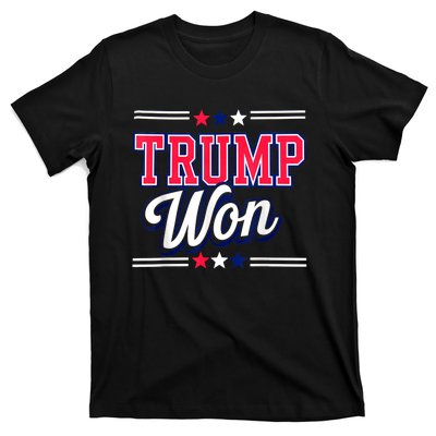 Trump Won 2024 Donald Trump Won 2024 Election Republican Win T-Shirt